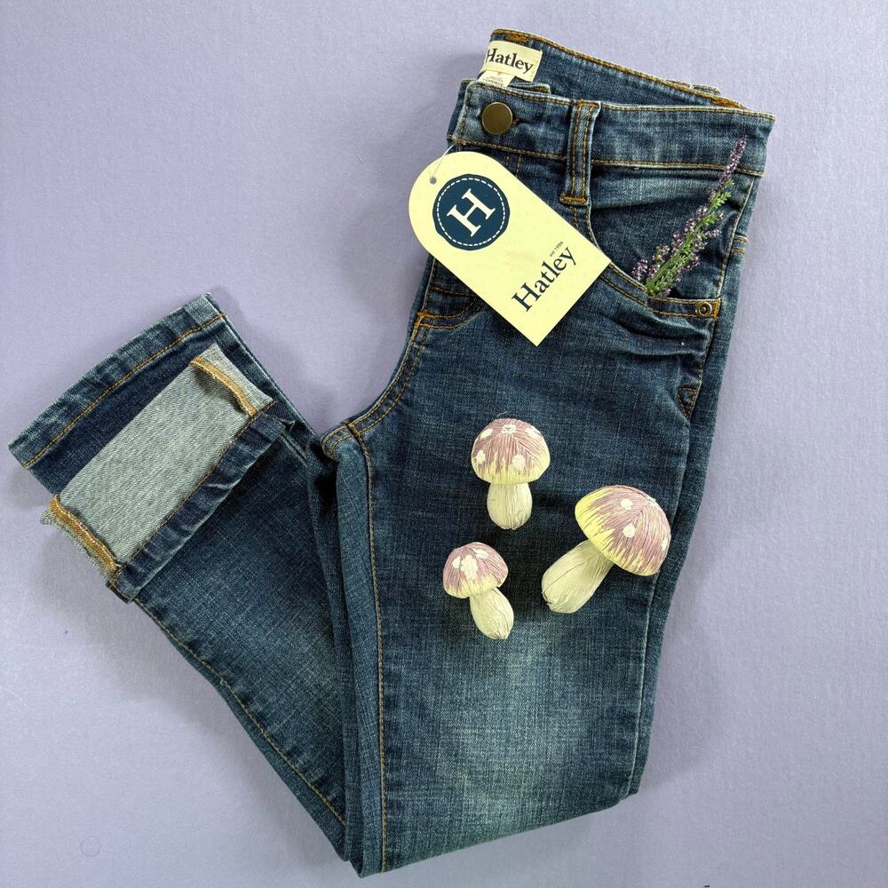 NEW Hatley Jeans Girls Straight 7